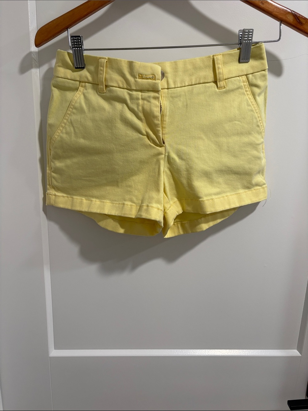 Southern Tide Yellow Cotton Blend Jean Shorts